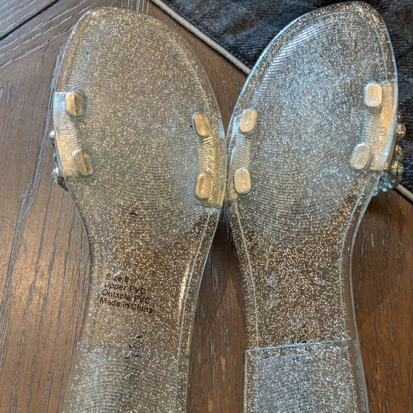 Gorgeous New Sparkly Sandals With Faux AB Rhinestones, SZ 6 - Picture 7 of 10